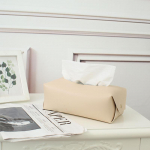 Odinė servetėlių dėžutė automobiliui, servetėlių dėžutė namams, svetainės dekoravimui, miegamajam, virtuvei, stalui, dideliam daiktams laikyti, &Scaron;iaurės &scaron;alių stiliaus, servetėlių laikiklis rožinė