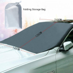 Apsauga nuo saulės uždangalas automobilio priekiniam stiklui nuo sniego ir saulės, vandeniui atsparus apsauginis automobilio magnetinis uždangalas, automobilio priekinio stiklo uždangalas juoda