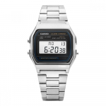 Casio A158wa 1df A158wa 1 Digital Square Vintage Retro Public Metal Watch A158WA-1DF