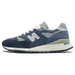 New Balance Vyri&scaron;ki 998 Pagaminti JAV Tamsiai mėlyni Pilki 2023 Vyri&scaron;ki sportbačiai Mėlyni Kreminiai U998NV 42.5