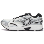 Mizuno Speed 2K Retro Odiniai Patvarūs Kvėpuojantys Smūgius Sugeriantys Žemi Bėgimo Bateliai Unisex Sportbačiai Balti Sidabriniai Juodi D1GH222909 36