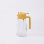 2 viename 470 ml plastikinis pur&scaron;kiamas aliejaus pur&scaron;kiklis butelis pur&scaron;kiamas aliejaus dozatorius butelis aliejaus indas kruetas kepsninė virtuvė kepimas kepimas pikniko įrankis geltona