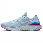 Nike Epic React Flyknit 2 Vandenilio Mėlynumo Safyro Hyper Rožinės Sportbačiai BQ8928-453 40.5