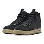 Nike Lunar Force 1 Duckboot Juodi Neutralūs Alyvuogių spalvos Vyri&scaron;ki Sportbačiai DZ5320-001 EU 43 juoda