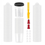 Disposable Spray Cup Adapter, No-Wash Paint Mixing Pot for Pneumatic s