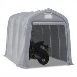 Motociklo palapinė garažas - Motorguard MG2 - 1,6x2,4m - Cinkuotas plienas - PE danga 260g/m&sup2; pilka