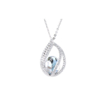 Swarovski Megan pakabukas, lydinio karoliai moterims, 1071202 White Gold