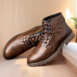 Retro PU odos vyri&scaron;ki aulinukai, kasdieniai užtrauktuku, žieminiai vyri&scaron;ki auk&scaron;takulniai batai, dykumų darbo batai, Botas Para Hombre 39 ruda