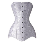 Moteri&scaron;ki plius dydžio ilgi korsetai ir krūtinukai Gothique Gaine Amincisante Ventre Korset Burlesque Corselet Corsage Korsett XXXXXL balta