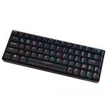 Kompakti&scaron;ka mechaninė kelių įrenginių klaviatūra su 64 klavi&scaron;ais BT ir laidinis režimas, 18 RGB foninio ap&scaron;vietimo efektai N mygtukas