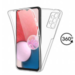360 viso kūno apsaugos skaidrus dėklas, skirtas Samsung Galaxy A53 A33 A73 A22 A13 A32 A52 A12 A51 S21 Plus S22 itin skaidrus silikoninis dvipusis dangtelis Samsung Galaxy M31 gryna