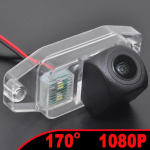 170&deg; HD 1080P AHD Fisheye Night Vision automobilio valstybinio numerio ap&scaron;vietimo galinio vaizdo kamera, skirta Toyota Prado Land Cruiser 120 2007&ndash;2011 m.