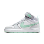 Nike Court Borough Mid 2 GS Pure Platinum Mint Foam Vaikams Sportbačiai Balti CD7782-011 36 gray