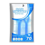 Dr. Chica FLOSS THREADERS Orthodontic Bridge Implant Dental Floss, 70 pieces, 1 piece