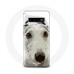 Coque pour Samsung Galaxy S10 Plus L&eacute;vrier greyhound Race de chiens