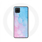 Coque pour Samsung Galaxy A42 5G Fond bleu rose