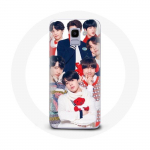 Coque pour Samsung Galaxy A6 2018 BTS Affiche Memebers Cadeau de No&euml;l 2023