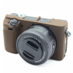 &bdquo;Sony Alpha A5100 A5000 A6000 A6100 A6300 A6400&ldquo; dangtelis, skirtas mink&scaron;tam silikoniniam guminiam fotoaparato dėklo krep&scaron;iui, apsaugančiam odą, apsauginį korpusą A6300 A6400