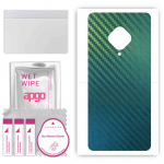 apgo Protective Skin Sticker for the back compatible with vivo X50 Lite, Wrap Film, Foil, Vinyl - Pattern Carbon Chameleon CAKA1