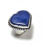 Natural Lapis Lazuli Gemstone Handmade 925 Sterling Silver Ring Size 8 a6w97