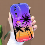 Mielas animacinių filmų ra&scaron;tų kreminės tekstūros korpusas, banguotas kra&scaron;tas, mink&scaron;tas silikoninis dangtelis telefono dėklas, skirtas Huawei Honor Infinix Tecno iPhone Honor 30S Russia balta