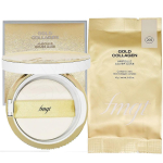 The Face Shop Gold Collagen Ampoule Cover Cake Main Product + Refill, 201 - Main Product + Refill, 1 piece beige