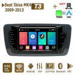 Automobilinis radijas Android skirtas Seat Ibiza MK4 6j 2009-2013 Carplay Multimedijos grotuvas Autoaudio Pagrindinis įrenginys 2Din Automobilinė stereo sistema Navigacija GPS 2+32GB 2+32GB