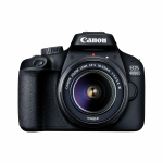 Canon EOS 4000D DSLR fotoaparatas + EF-S 18-55mm f/3.5-5.6 III priartinimo objektyvas juoda