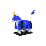 Viduramžių MOC karo arklio statybiniai blokai vilko riterio figūrėlės kalnas laukinis gyvūnas lapė žirafa žvirblis varna panda modelis plytų žaislas K055