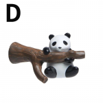 1 vnt. Animacinis gyvūnas Panda &Scaron;aldytuvo magnetai Mielas 3D magnetas &Scaron;aldytuvo prane&scaron;imų lipdukas Namų dekoracija Virtuvės aksesuarai tamsi chaki spalva