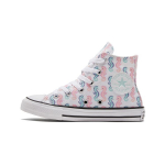 Converse Chuck Taylor All Star Drobės Jūrų arkliuko ra&scaron;to Auk&scaron;takulniai Vaikams Drobės Batai Vaikams Sportbačiai Balti Mėlyni Rožiniai 372871C 35
