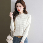 Women's Semi-High Collar Warm Knit Sweater 4XL