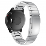 Tikras titano metalinis dirželis 22mm 26mm Garmin Fenix 8 E 51mm 47MM 7X 6 5 prabangus verslo vyri&scaron;kas laikrodžio dirželis Garmin Approach 70 22MM sidabras