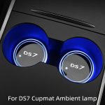 Skirtas Citroen DS7 automobiliui &Scaron;viečiantis vandens puodelio kilimėlis Neslystantis kilimėlis Automobiliui spalvinga modifikacija Ambience Lengvi automobilio salono priedai For DS7