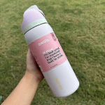 Owala 24/32oz FreeSip CUKRAUS GLAZŪRU padengtas vandens buteliukas su atlenkiamu dangteliu, nerūdijančio plieno 24oz