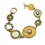Les Tr&eacute;sors De Lily [E2569] - Bracelet Cr&eacute;ateur 'Byzance' Dor&eacute; auksas