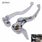 Motociklų stabdžių sankabos svirtys kairiosios ir de&scaron;inės rankenos juodos/sidabrinės Moto priedai, skirti 06-08 SUZUKI GSXR 600 750 05-06 GSXR 1000