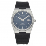 Tissot PRX T-Classic Powermatic 80 guminis dirželis mėlynas ciferblatas T137.407.17.041.00 100M vyri&scaron;kas laikrodis mėlyna