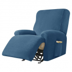 Velvet Fabric Recliner kėdės užvalkalas Lazy Boy Relax Atlo&scaron;iamas sofos užvalkalas Elastinis fotelio užvalkalas, skirtas svetainei namuose 3 Seater