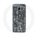 Coque pour Samsung Galaxy S7 Game of Thrones Saison 8 Le Tr&ocirc;ne de Fer Affiche Personnages Fond Gris