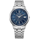 [Citizen] Exceed Light Powered Eco Drive radijo laikrodis, atsparus vandeniui Navy CB1140-61L vyri&scaron;kas sidabras sidabras