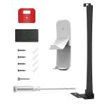 Sieninis montavimo rinkinys, suderinamas su Playstation5 Slim disko ir Digital Edition versijomis, su laikikliais valdikliams ir ausinėms laikyti 36.6*9.8*6.7cm juoda
