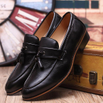 Vyri&scaron;ki vestuviniai batai Prabangus prekės ženklas Kutai Plok&scaron;čiapadžiai Įsispiriami mokasinai Vyri&scaron;ki odiniai Oxford batai vyrams Zapatillas Hombre 37 juoda
