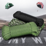 Paracord 550 para&scaron;iuto virvė 7 gyslų 31M/100FT palapinės virvės stovyklavimo virvei žalia/balta
