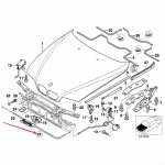 2025 Naujas variklio dangčio atidarymo troselio keitimas Atleidimo troselis Automobilio priedai Lengvas montavimas E39 520i 523i 525i CHINA