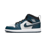 Air Jordan 1 Mid PS Armory Navy Vaikams Sportbačiai Mėlyni Juodi Balti 640734-411 35