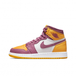 Air Jordan 1 Retro High OG GS Brotherhood Vaikams Sportbačiai Auksinis University-Gold &Scaron;viesiai Bordo 575441-706 36.5