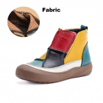 Natūralios odos batai Moteri&scaron;ki Storas padas Plu&scaron;iniai batai Žieminiai &Scaron;ilti Ankle Boots Moteri&scaron;ki Rudeninis Užtrauktukas Trumpas Chelsea Batai Boho Batai 35