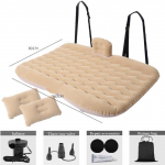 Universalus pripučiamas automobilinis čiužinys visureigis Pripučiamas daugiafunkcis automobilis pripučiama lova Automobilių priedai Lauko kempingo kilimėlis su oru abrikosas