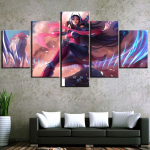 Namų dekoro HD spaudiniai Tapyba 5 skydeliai Legendų lyga Paveikslėliai Wall Art Modulinė drobė Žaidimo Plakatas &Scaron;iuolaikinis lovos fonas 20x35cm*2 20x45cm*2 20x55cm*1